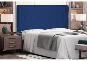 Cabeceira Cama Box Casal King 195cm Aquilla Suede Azul Marinho - Sheep Estofados - Azul
