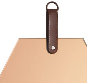 Espelho Hexágono em Vidro Cobre 25x25 cm - D'Rossi