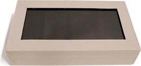 Caixa Porta Óculos Sottile Casa em Couro PU - Gelo  Gelo