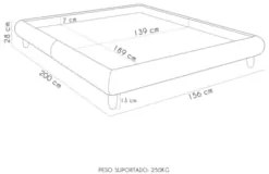 Cama Casal Base Box 138x188cm Pés Madeira Cold Z37 Veludo Bege - Mpoze