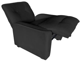 Poltrona do Papai Reclinável Orion Suede Preto - Sheep Estofados - Preto