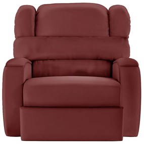 Poltrona do Papai Sala de Cinema Reclinável Kylie Manual PU Vermelho G23