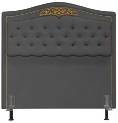 Cabeceira Cama Box Casal Queen 160cm com Tachas Imperial Veludo J02 Ci