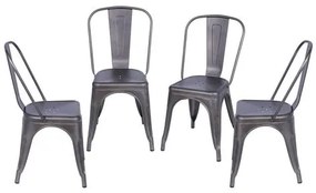 Kit com 4 Cadeiras Iron Bronze - 64612 Sun House