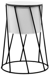 Kit Vaso Suporte Tripé Chão Planta Cachepot Jardinagem Ferro