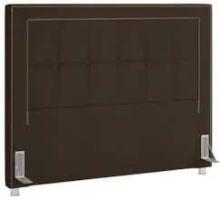 Cabeceira Cama Box Casal King 195cm Paolla Z37 Veludo Marrom - Mpozena