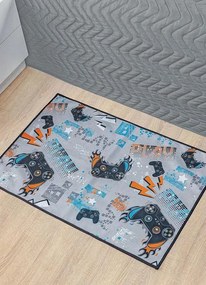 Tapete Infantil Veludo Gamer 85x55 cm