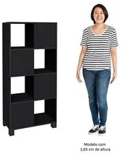 Conjunto Escritório Home Office 4 Peças Nil A06 Preto - Mpozenato