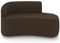 Sofá 2 Lugares Para Sala 140cm Orgânico Wendi Suede Marrom I01  - Mpoz