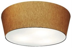 Plafon Cone Md-3004 Cúpula em Tecido 15/50x40cm Palha - Bivolt