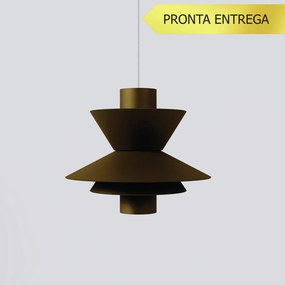 Pendente Bird Occa Individual Ø15X16Cm Alumínio 01Xmr11 - Qimporta Pd2... (AMENDOA)