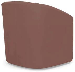 Poltrona Decorativa Base Giratória Stella Max Veludo Rosê D03 - D'Rossi