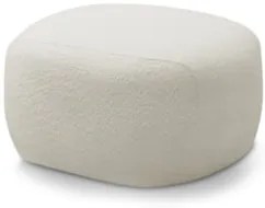 Puff Decorativo Orgânico Para Living Donk L08 Boucle Branco - Mpozena