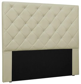 Cabeceira Decorativa Casal 1,40M Tàzio PU Marfim G63 - Gran Belo
