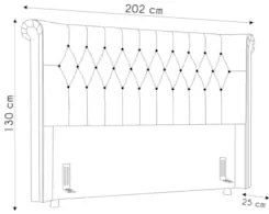 Cabeceira Cama Box Casal Queen 160cm Dust Z37 Veludo Bege - Mpozenato