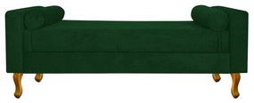 Recamier Félix King Size 195cm Suede Verde - ADJ Decor