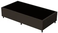 Base para Cama Box Solteiro 88x188cm Hit Z04 Suede Marrom - Mpozenato