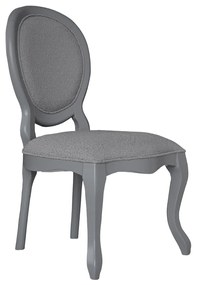 Cadeira Clássica Medalhão Adoriable - Cinza Claire