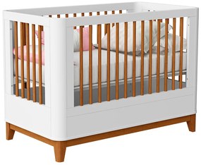 Berço Mini Cama Boom Slim 2 em 1 Square - Branco Fosco - Berço Mini Cama Boom Slim Square - Branco Fosco