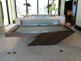 Mesa de Sinuca e Jantar Dubai Madeira Maciça 2,20 x 1,20 x 0,78 Sim