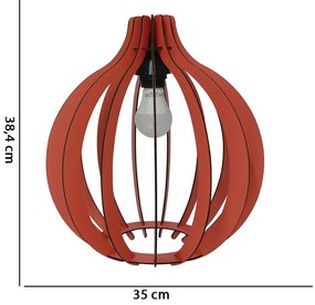 Lustre Pêndulo de Teto Luminária Pendente Living Coral 38,4x 35  cm - D'Rossi