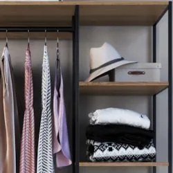 Guarda Roupa Closet Industrial 100cm 2 Gavetas Seven Mel Z54 - Mpozena