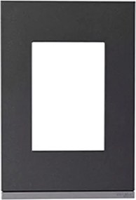 Placa Suporte 4X2 3 Postos Grey Metal Orion Class