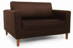 Namoradeira Decorativa Gabriela Suede Marrom