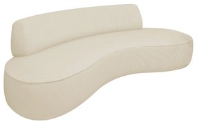 Sofá Curvo 3 Lugares Amsterdã 200cm Linho - ADJ Decor