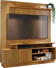 Estante de TV 65 Pol 160cm Sala de Estar Quirel Cumaru M20 - D'Rossi