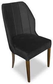 Cadeira De Jantar Safira Suede Preto