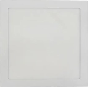 Plafon Led De Embutir Quadrado Branco 18W Moldura - LED BRANCO FRIO (6000K)