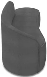 Sofá 3 Lugares Para Sala 180cm Orgânico Wendi Boucle Grafite I01  - Mp