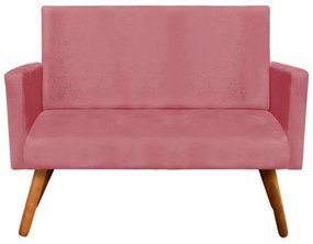 Namoradeira Nina Suede Pés Palito Castanho D'Rossi - Rose