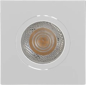 Plafon De Embutir Quadrado Aluminio 2X11,5Cm Delfi - BRANCO