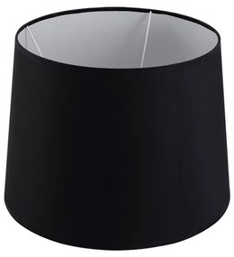 Cupula Tecido Preto Boca Larga 38Cm