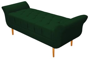 Recamier Estofado Ari 160 cm Queen Size Suede Verde - ADJ Decor