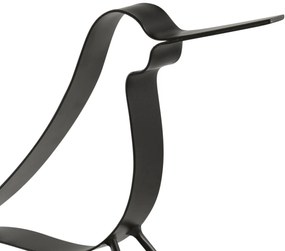 Escultura Decorativa Pássaro Em Metal Preto 15x16 cm M02 - D'Rossi