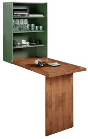 Mesa Dobrável de Parede Verde Musgo - Wood Prime MP 33215