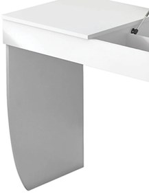 Escrivaninha Penteadeira Eva com Nicho Organizador 136 cm Branco - D'Rossi