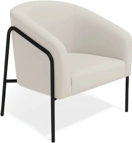 Poltrona Sala Industrial Alta Preto Stella Veludo D03 - D'Rossi - Cinza