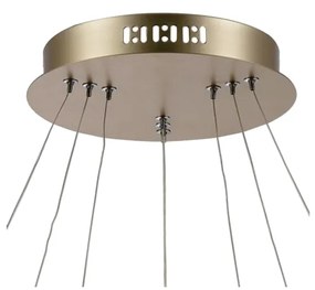 Pendente Birdie Aros Ø80X2Cm / Ø60X2Cm / Ø40X2Cm Led 39W 3000K Bivolt... (Dourado)