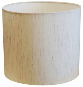 Cúpula Abajur Cilíndrica Cp-7015 Ø35x25cm Linho Bege