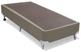 Base de Cama Box Courino Bege Solteiro 88 cm (LARG) Alta - 42832 Sun House