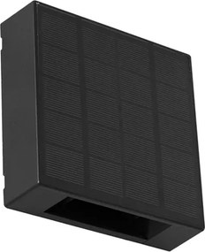 Arandela Led Abs Preto 1w 3000k Ip65 Solar