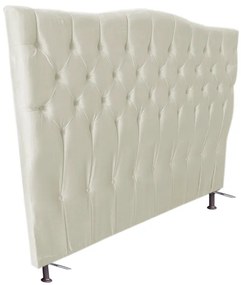 Cabeceira Cama Box Casal King 195cm Capitonê Sofia Corano Bege - Sheep Estofados - Bege