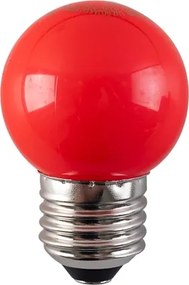 Lâmpada Led Bolinha Vermelha E27 1,2w 220° 20lm