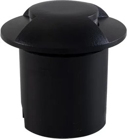 Balizador Led De Embutir Alum&amp;amp;#xED;nio 1w 3000k Ip65 Side - PRETO