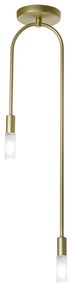 Plafon Flash 72,5X16X12Cm Metal Alumínio 02Xg9 - Old Artisan Plf-5780 (CHAMPANHE / DOURADO BRILHO)