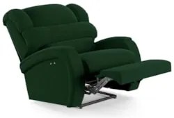 Poltrona do Papai Reclinável Kalie Power Touch FH9 Veludo Verde - Mpoz